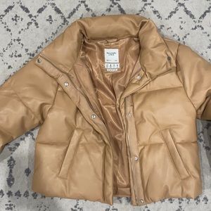 Abercrombie & Fitch Vegan leather jacket.